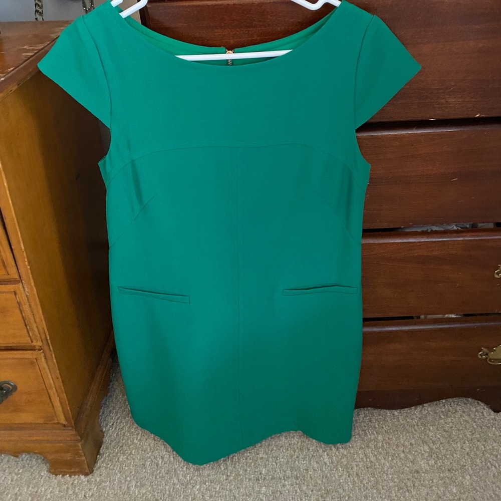 Green and gold dress